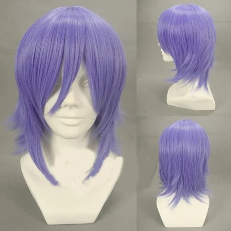 HAIRJOY Capelli sintetici Pandora Hearts Xerxes Break Parrucca cosplay viola chiaro E