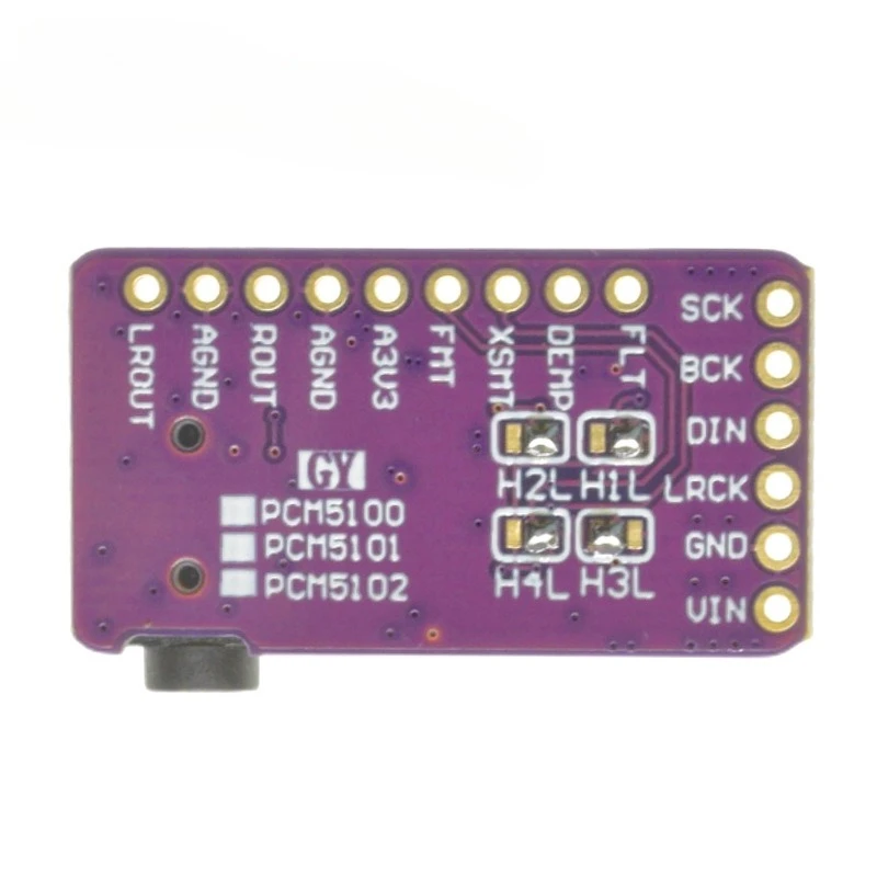 PCM5102 محول صوت ستيريو رقمي إلى تناظري DAC لوحة فك التشفير I2S IIS متحكم صغير، وحدة صوت