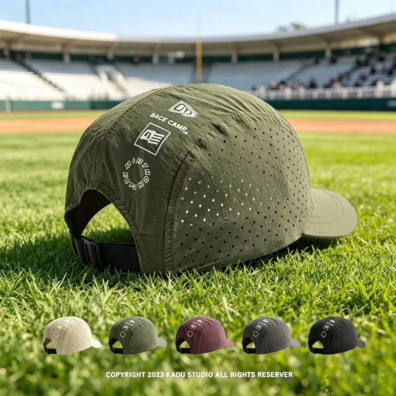 Short Brim Quick-Drying** Mesh Baseball Cap Breathable Lightweight UV Protection Sunshade for Men Women Couples Outdoor Hiking