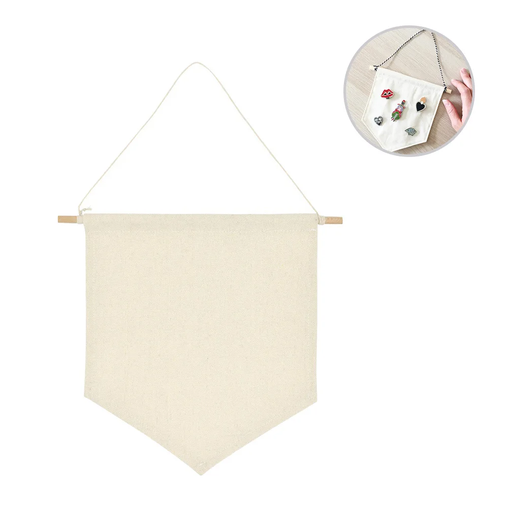 

2 Pcs Storage Wall Hangings Badge Display Pendant Enamel Pin Banner Lapel Bamboo
