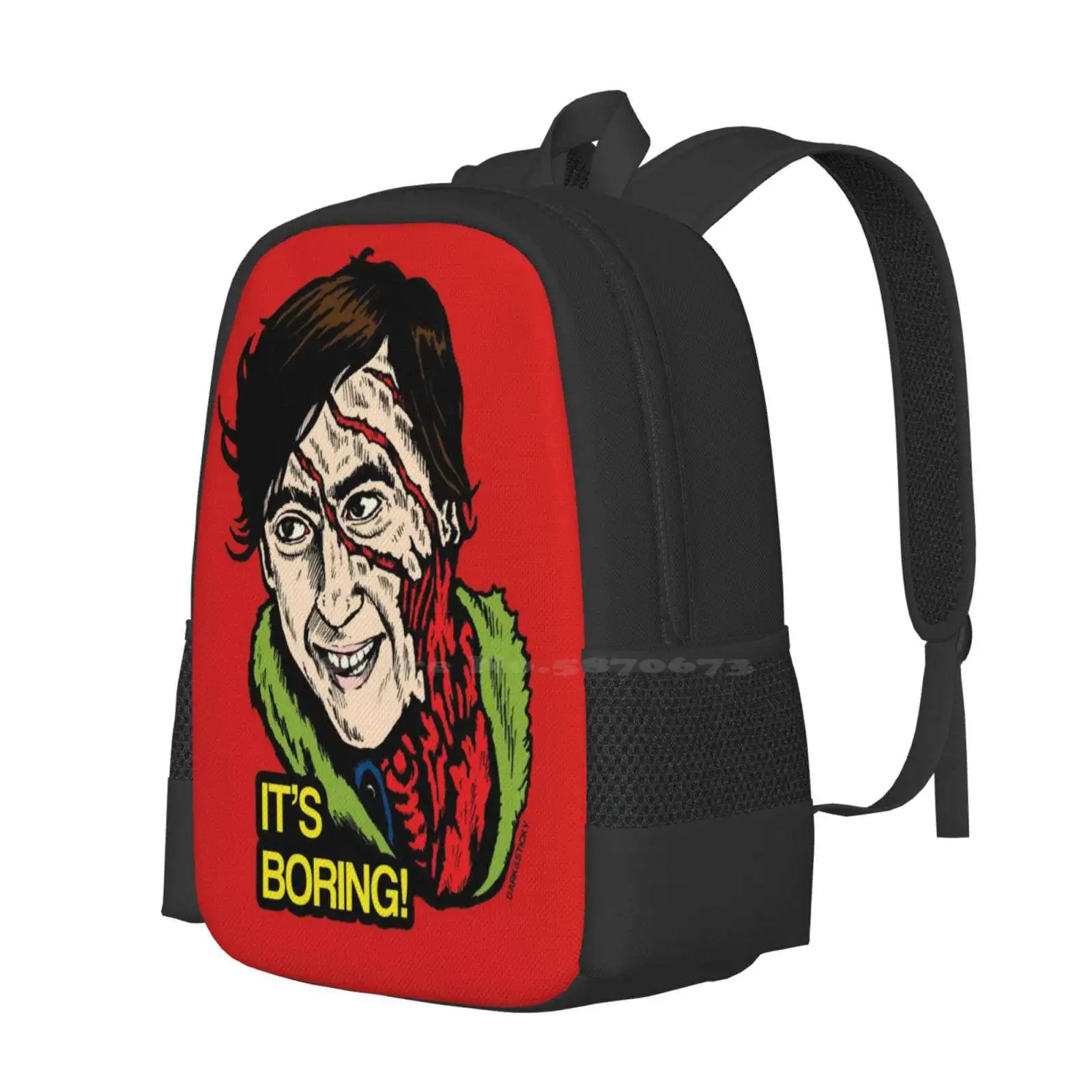 American Werewolf Jack - It'S Boring! Pattern Design Bagpack School Bags An American Werewolf In London Cult Film Horror Film Re