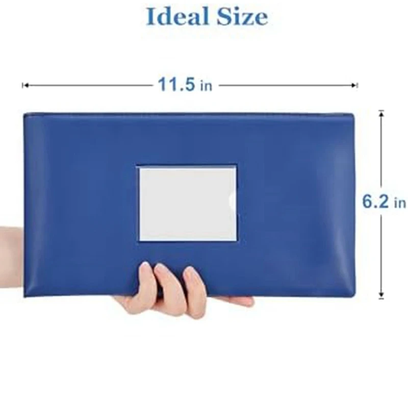 5-pakowe torby z zamkiem pieniężne z depozytem bankowym, torebki z ekoskóry woreczki portmonetka z etykietą, na monety, kosmetyki, faktury, rachunki