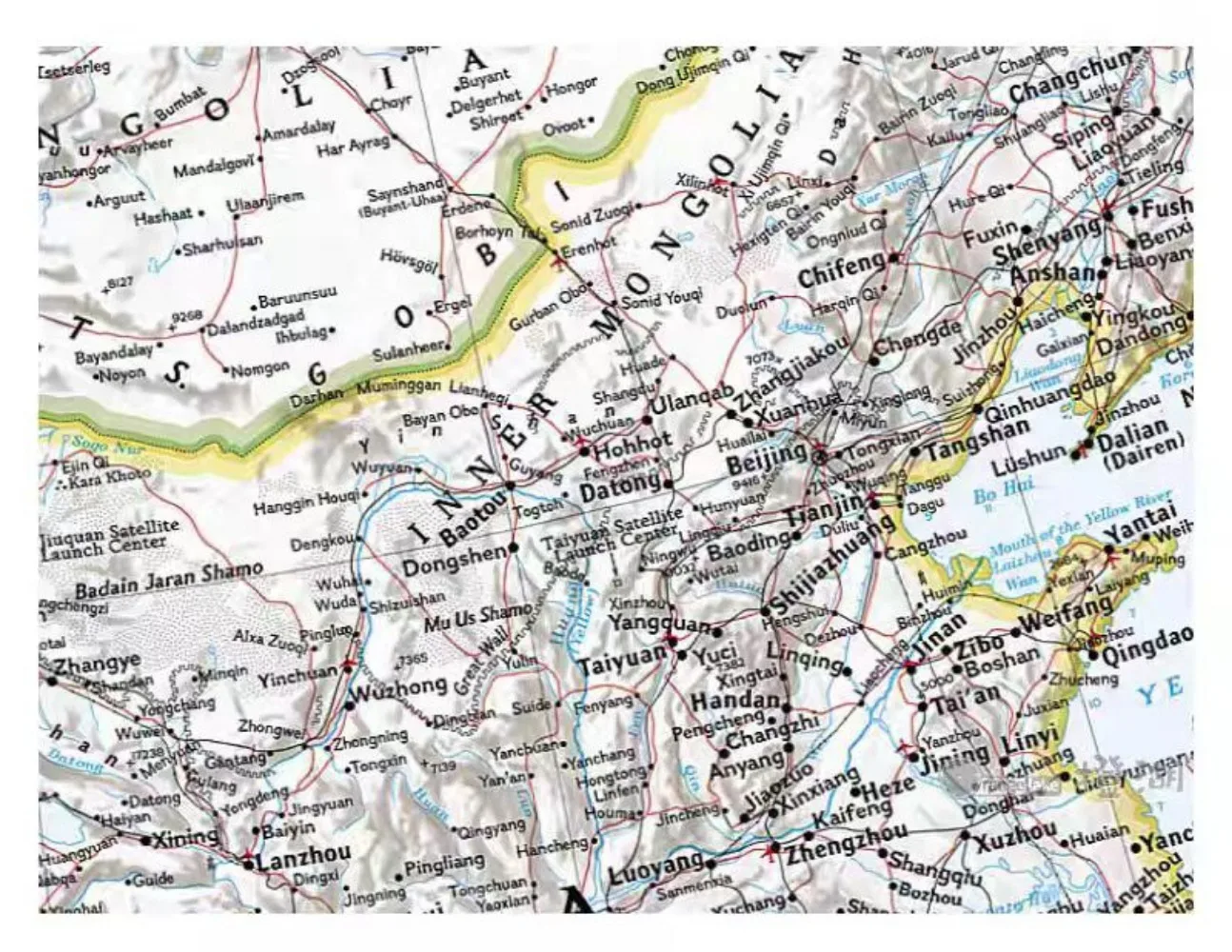 Vintage Asia Map Posters Prints Library Wall Chart - Cotton Canvas Painting Wall Art Decor For Living Rooms Home Librarie - Gift