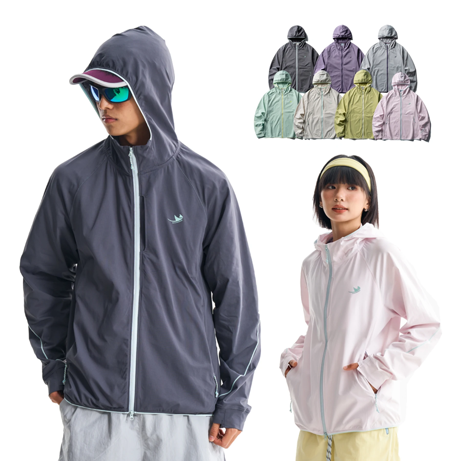 Unisex Long Sleeve T-Shirt Quick Dry Antibacterial Stain Resistant UPF Sun Protection for Hiking Travel Daily Casual