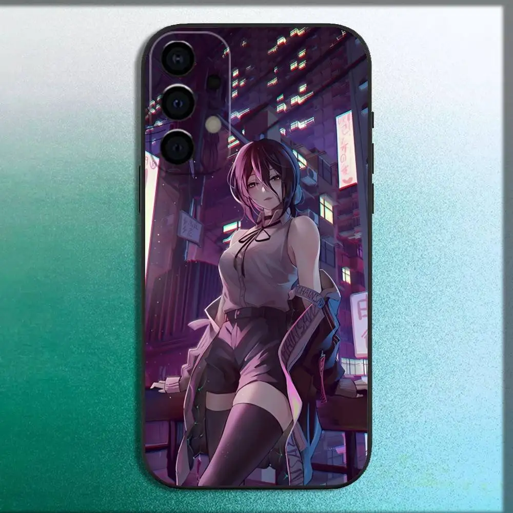 Funda de teléfono C-Sawsaw Man R-Reze para Samsung Galaxy A73,72,71,A52,51,40,41,A22,A32,31,A13,12,Note20, carcasa negra suave