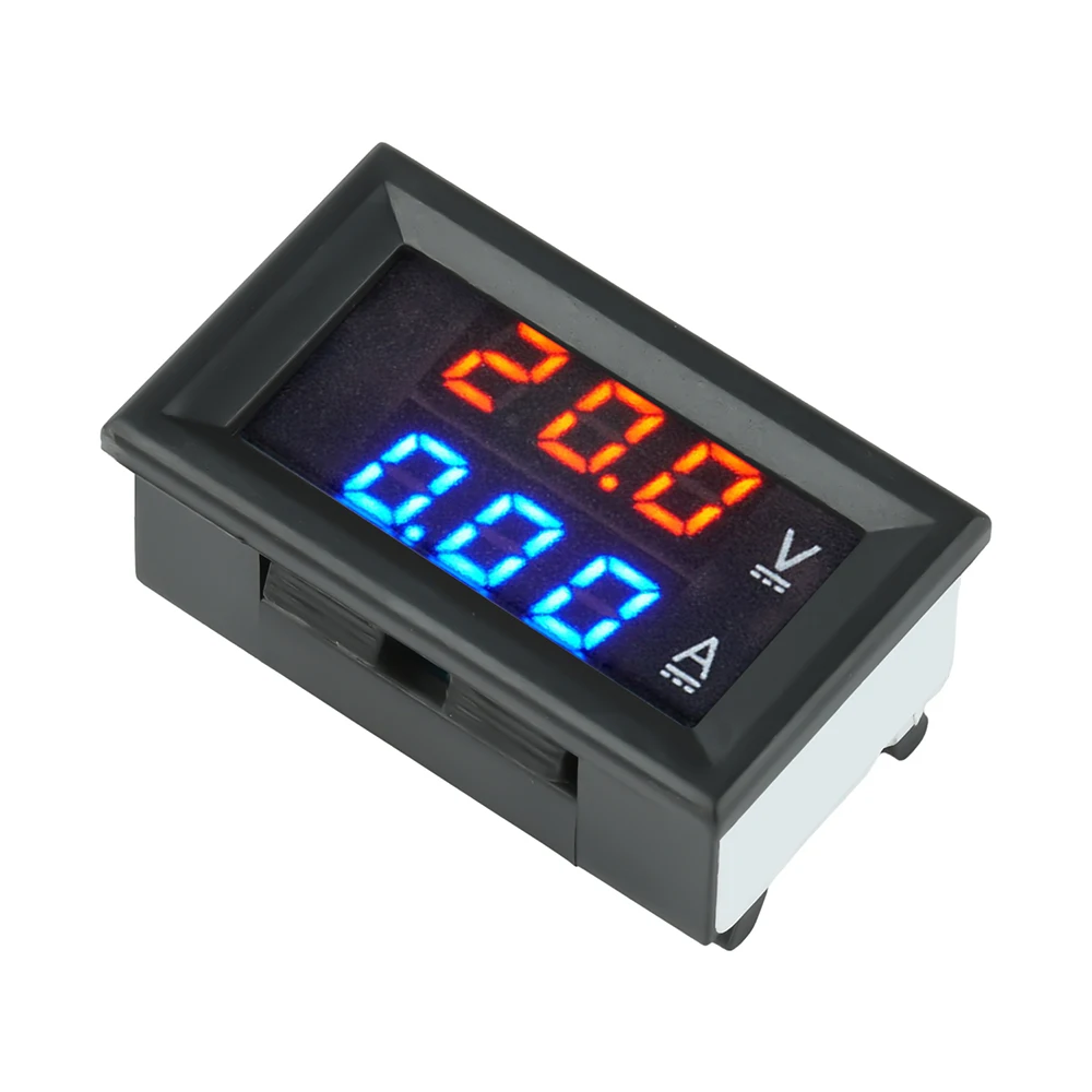 0-300V 10/50/100A Digital Voltmeter Amperemeter Dual Display DC 4-28V Rot Blau LED Spannung Strom Meter Tester Rot + Blau H28UI5
