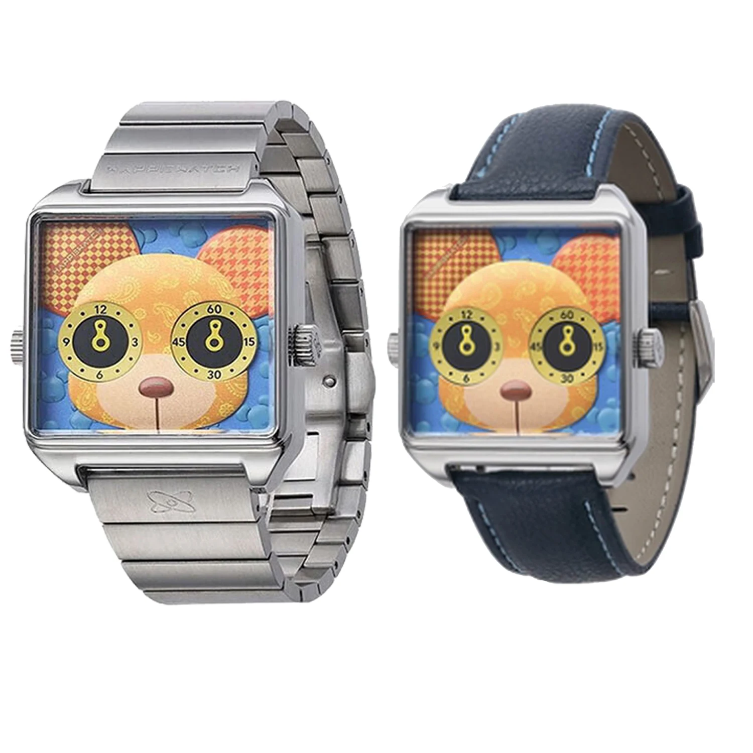 مجموعة هدايا ساعات المعصم للزوجين من Happie Watch للرجال والنساء، ساعات كوارتز أصلية بسيطة ورقيقة للغاية مقاس 8 مم