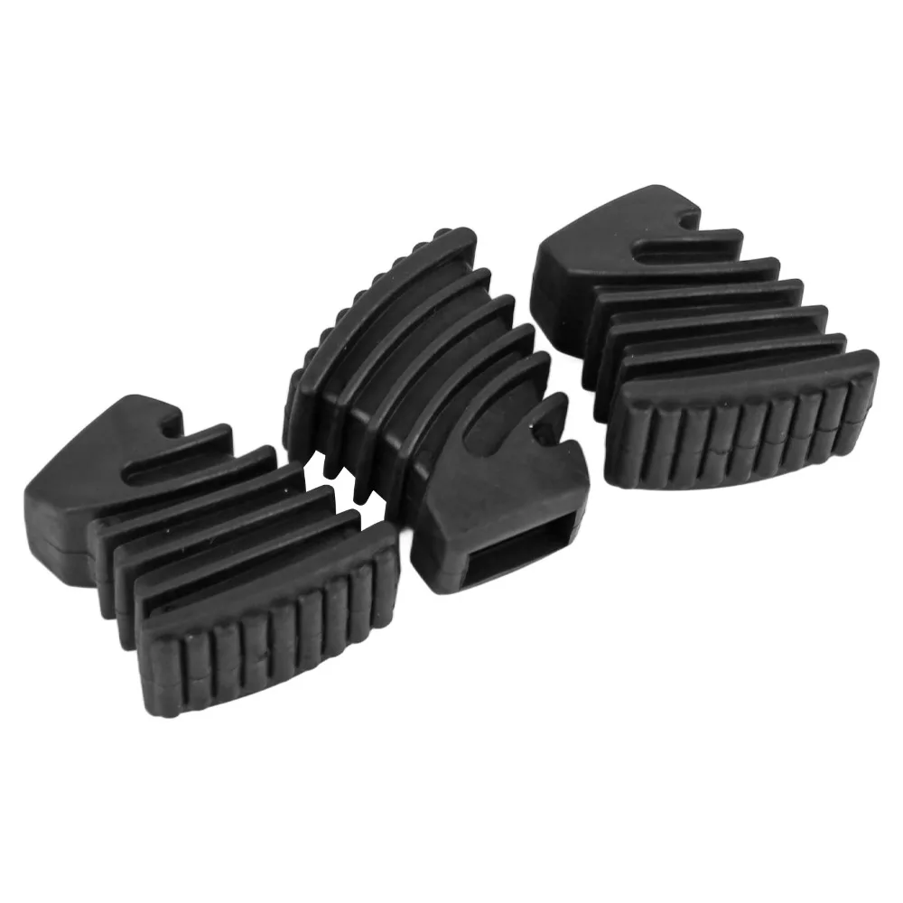 3PCS Non-Slip Drum Rubber Feet Anti-Vibration Rubber Material Drum Hardware Feet Black Color Drum Floor Protectors For Drum Set