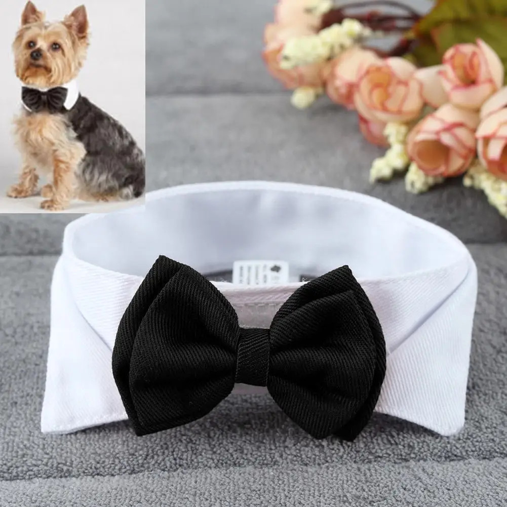 Pajarita ajustable para mascotas, Collar para cachorros, accesorios de decoración de boda y vacaciones, 1 unidad