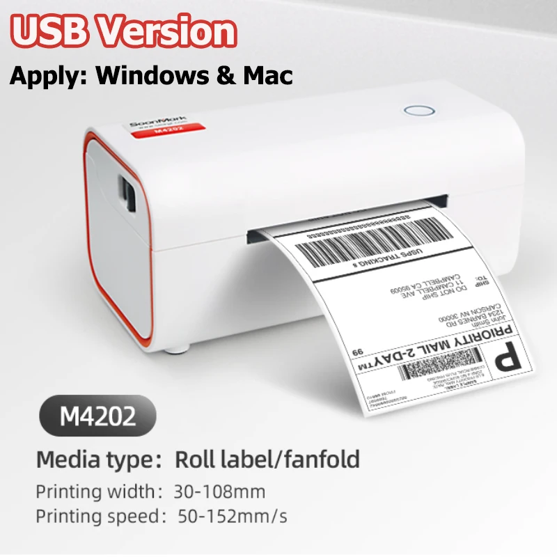 Imagem -06 - Impressora de Etiquetas com Interface Usb ou Bluetooth Impressão Rápida Impressora de Código de Barras Compatível com Mac Windows sem Tinta Polegada