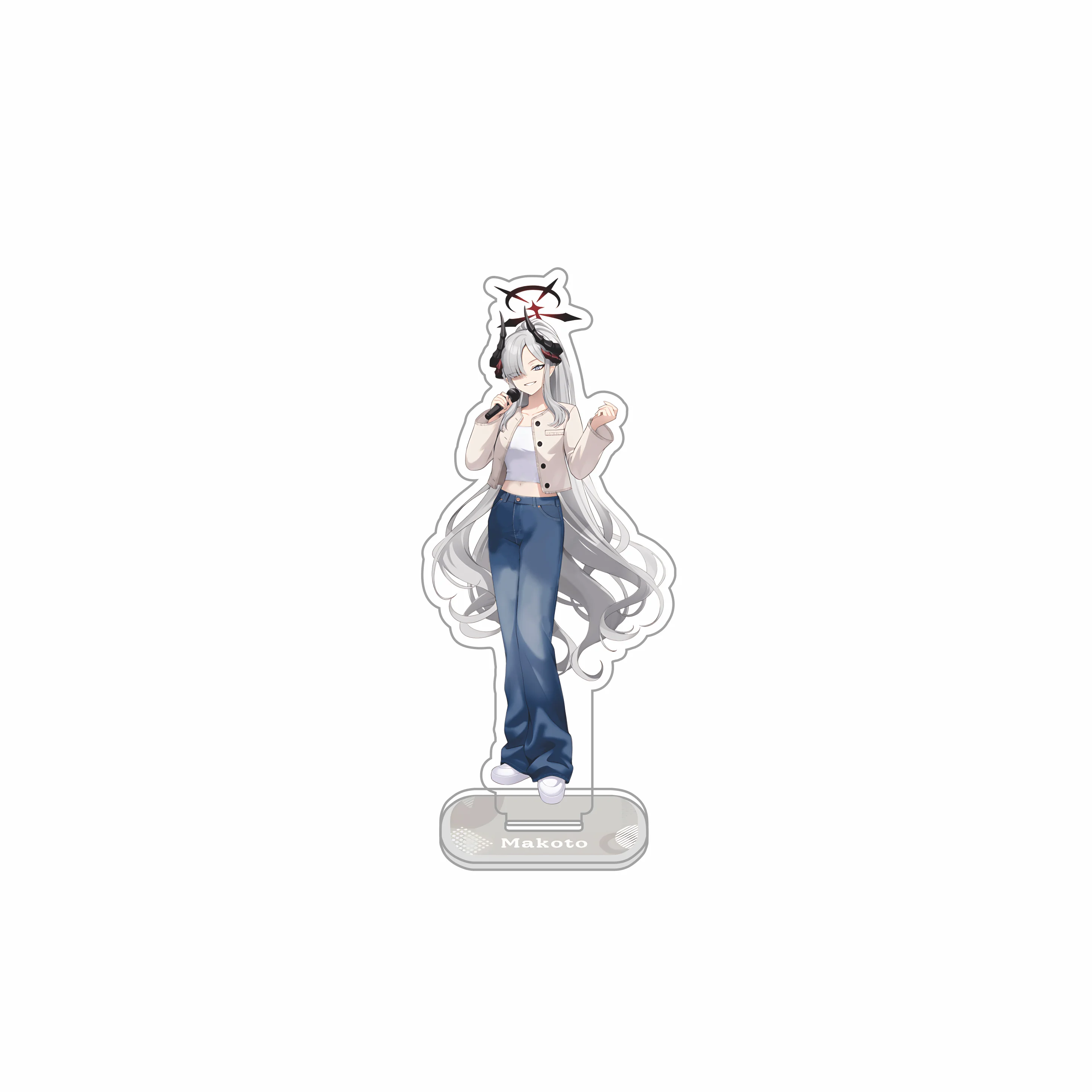 Blue Archive Anime Stand Chiaki Mokoto Satsuki Acrylic Characters Standing Model Plate Desk Display Cute Keychain Ornament