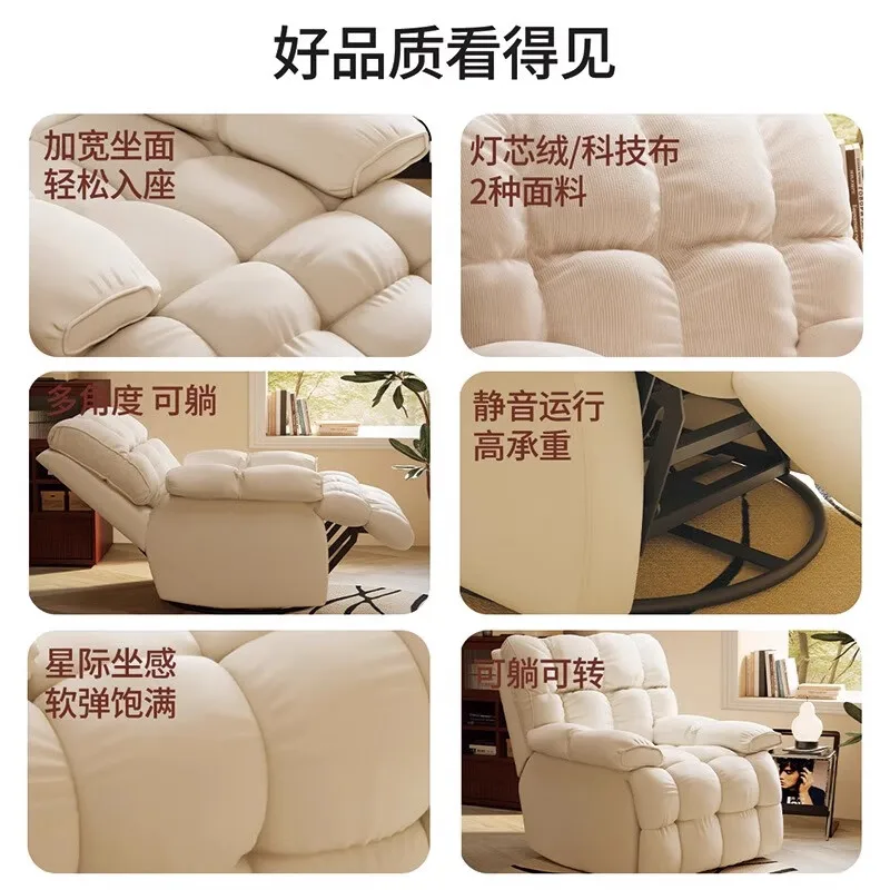 fauteuil met ruimtecapsulefunctie, roterend model