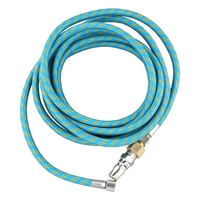 3 Meter/9.84Ft Nylon Braided Airbrush Air Hose Standard 1/8Inch-1/4Inch Adapter Suit For Air Bursh