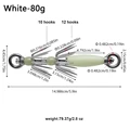 1pcs white 80g