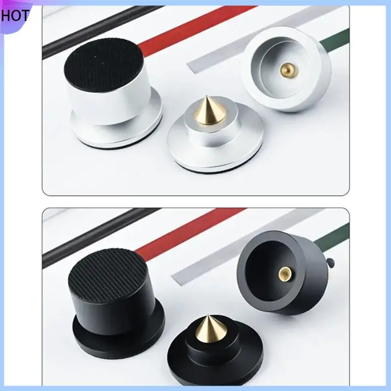 B45C 4세트 쇼크 스파이크 스프링 댐핑 패드 KTV 무대 스피커 알루미늄 절연 알루미늄 블랙