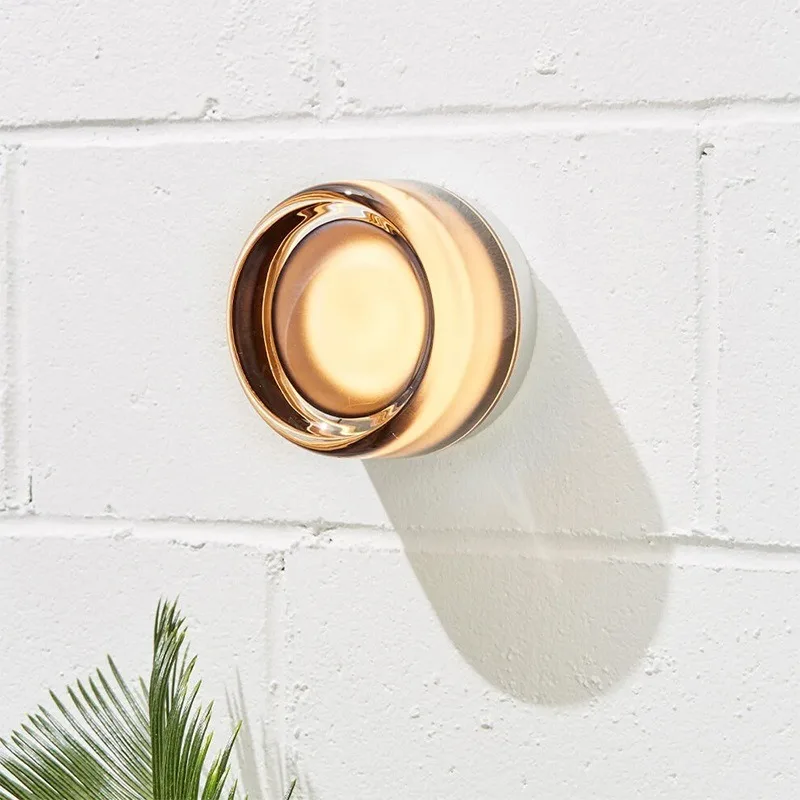 Minimalist LED round wall lamp for living room, bedroom, bedside study, corridor, balcony, entrance