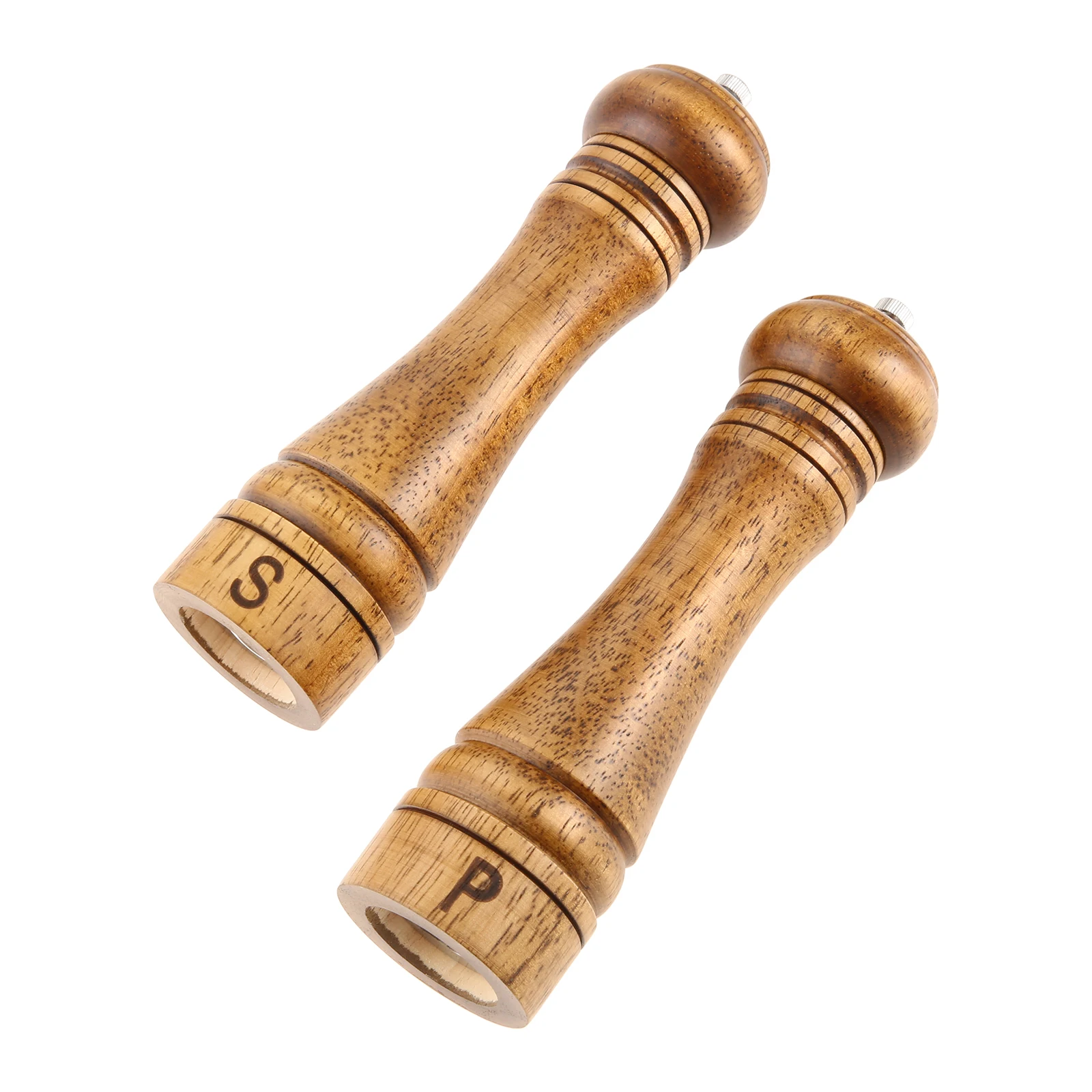 1PC Oak Wood Salt Grinder & Pepper Grinder Adjustable Wooden Ceramic Grinding Kitchen Tool Large Capacity Easy To Refill Durable