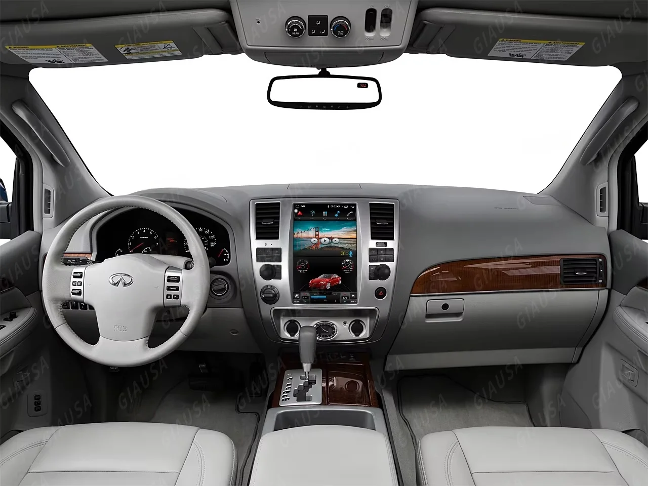 R For Infiniti QX56 For Nissan Armada Car Radio Android 13 2004-2010 GPS Navigation Multimedia Player Carplay Auto DSP Head Unit