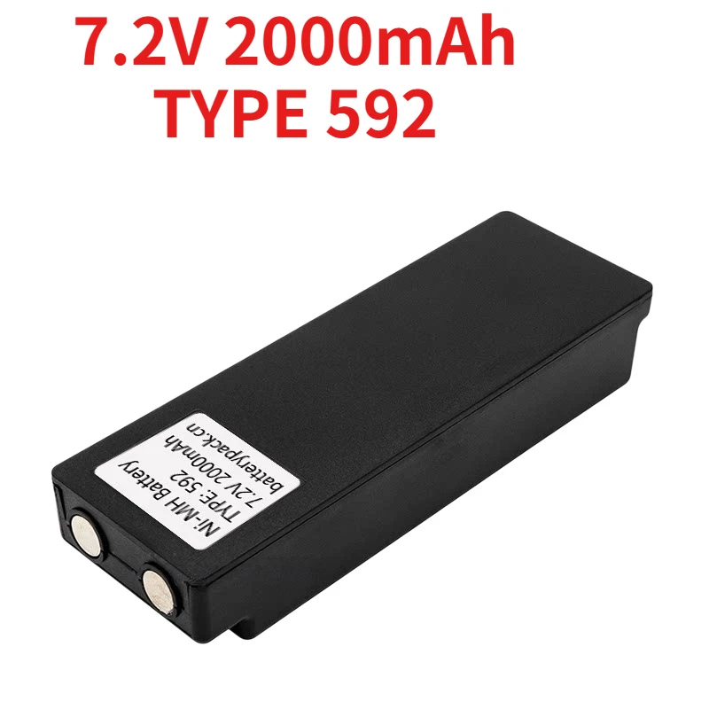 7.2V 2000mAh TYPE 592 590 Rechargeable Battery for Scanreco XCMG Truck-mounted Crane Remote Controller High Quality Batteries