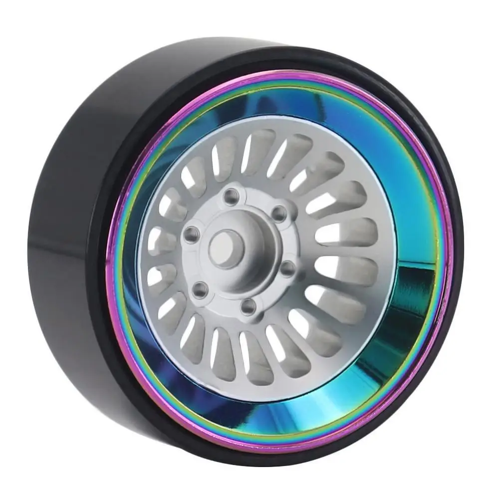 

Cnc Aluminium 1.3 Inch Beadlock Wheel Rim For 1/24 Axial Scx24 Fms24 1/18 Trax/as Trx4m Rc Crawler Car Metal Wheel Hub