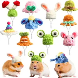 DIY Creative Pet Supplies Handmade Woolen Knitted Mini Animal Pet Hat Jewelry