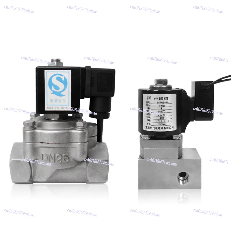 Pilot-operated solenoid valve high pressure explosion-proof low temperature water gas oil pressure difference start