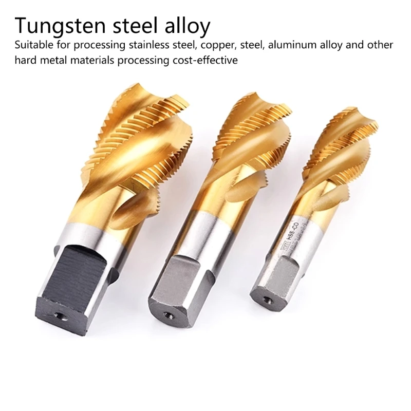 

Accuracy Spirals Flute Tap G1/4 ZG3/8 NPT1 Coated Steel Metalworking Tap