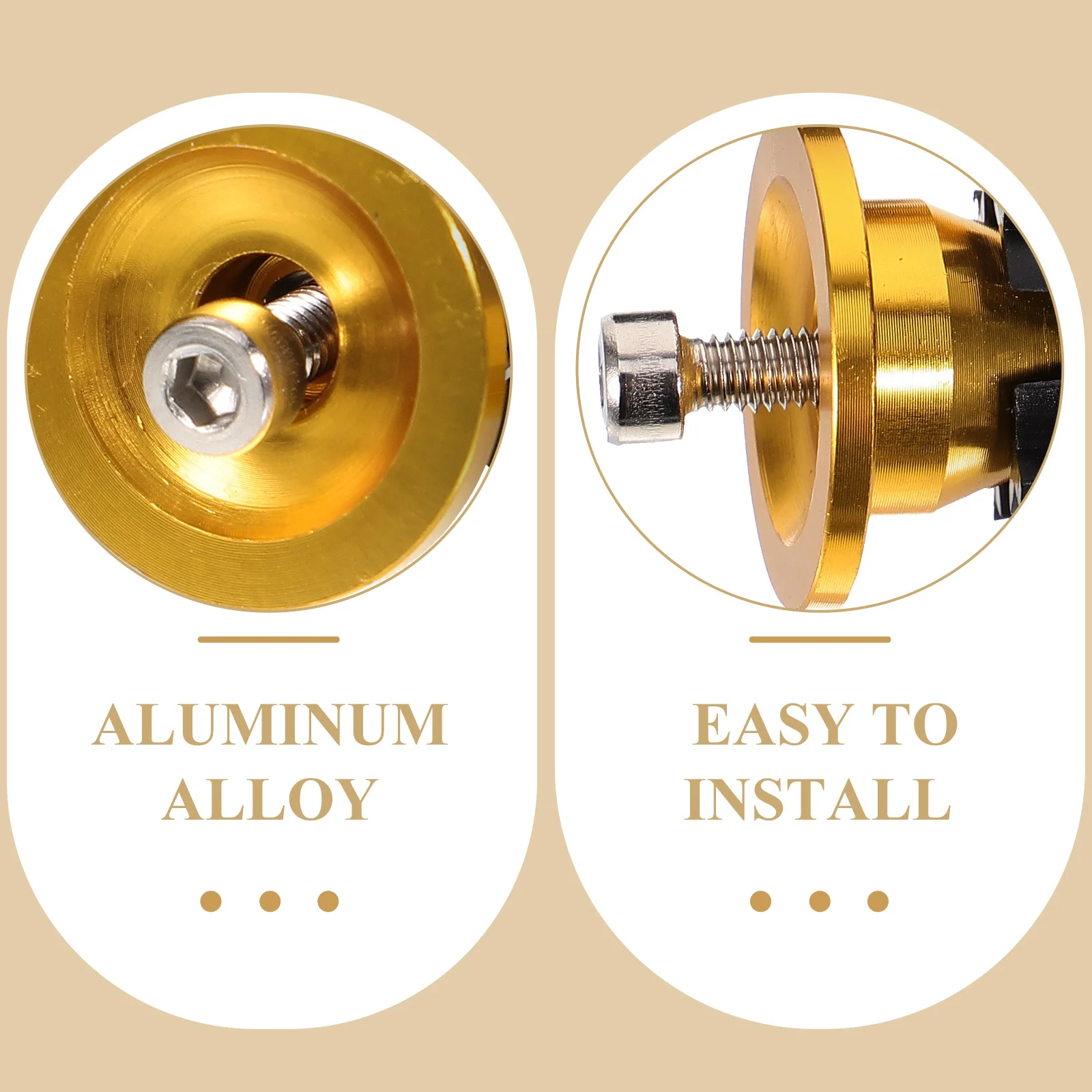 زوج واحد من سدادات نهاية الدراجة المصنوعة من سبائك الألومنيوم خفيفة الوزن وقوية وسهلة التركيب لمعظم ملحقات ركوب الدراجات ومقابس نهاية البار #1