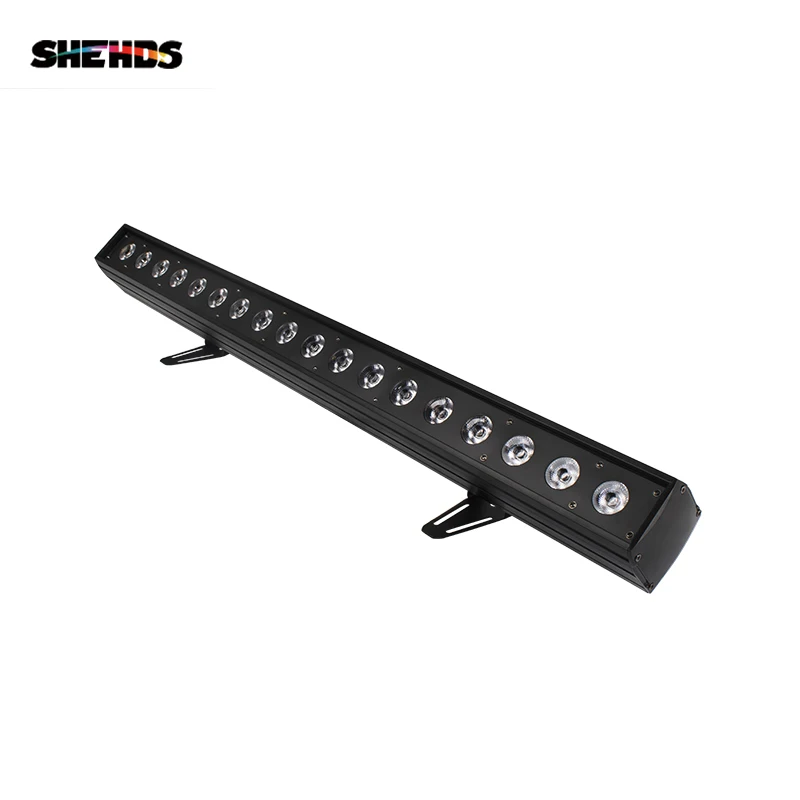 

Shehds Led 18X18W RGBWA+UV 6In1 Indoor Led Wall Wash Light DMX Aluminum Alloy Stage Lightsbar Party Lighting Foshan