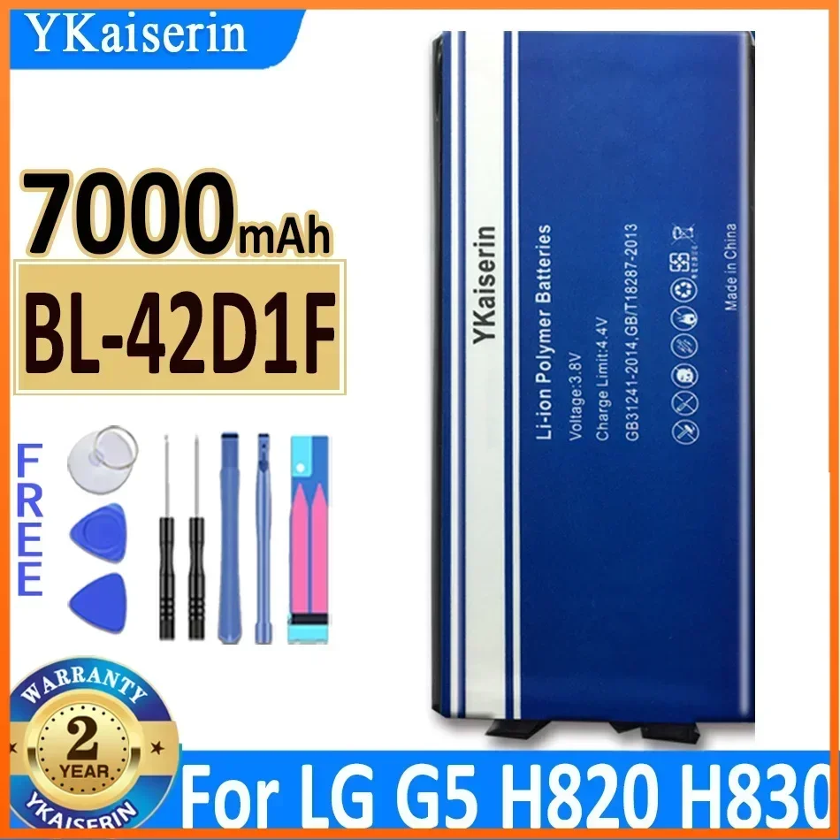 Сменный аккумулятор YKaiserin BL-42D1F 7000 мАч для LG G5 VS987 US992 H820 H830 H840 H850 H860 H868 LS992 F700 BL42D1F