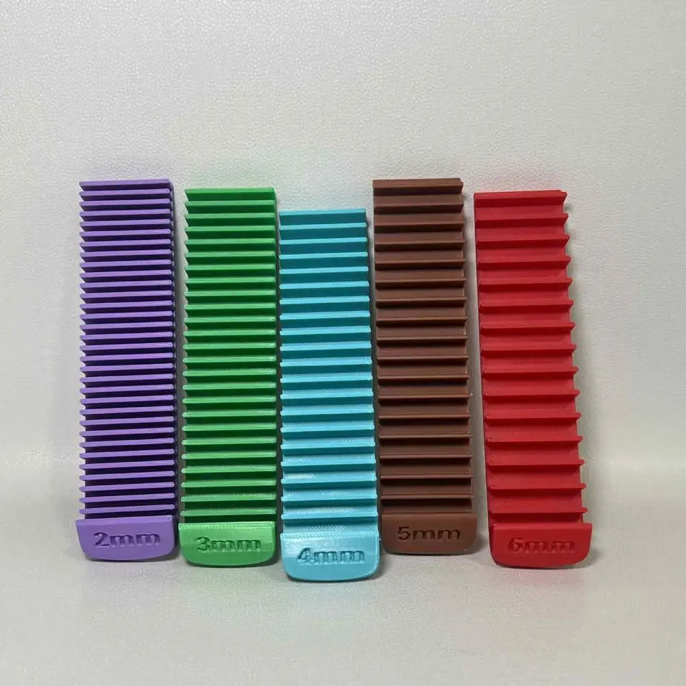 Diy Jewelry Tools 5pcs Polymer Clay Thickness Guide Set Color Coded Stackable Rolling Pin Spacers 3d Printed Sizing for Diy
