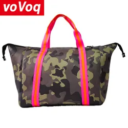 Neoprene Camouflage Crossbody Beach Bag Shopping Bag One Shoulder Zipper Sports Gym Bag Portable Travel Mommy Bag Travel Bag