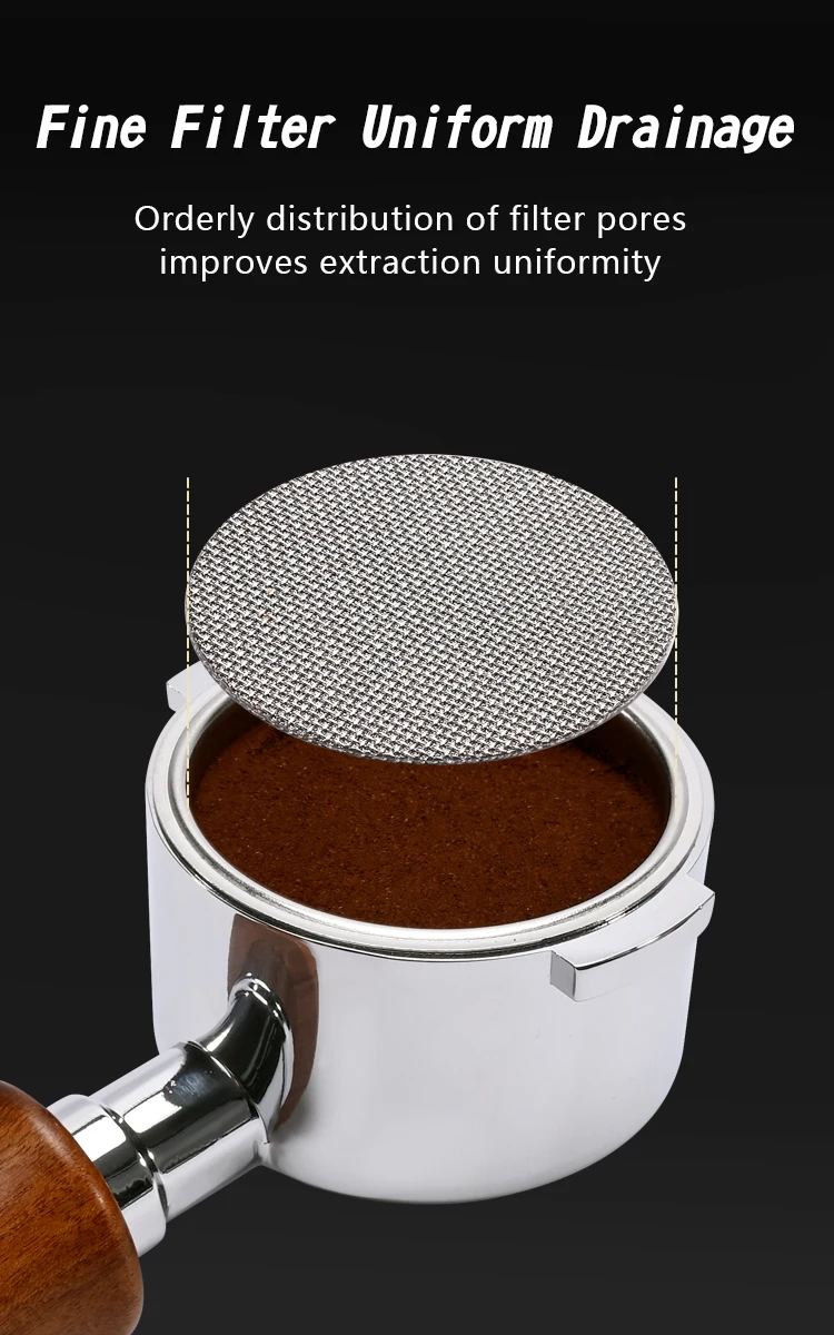 Wiederverwendbarer Espresso-Puck-Siebfilter, Kontakt-Duschsieb für 51 mm, 54 mm, 58 mm Breville Siebträger, Barista-Maschinenzubehör – Detail 11