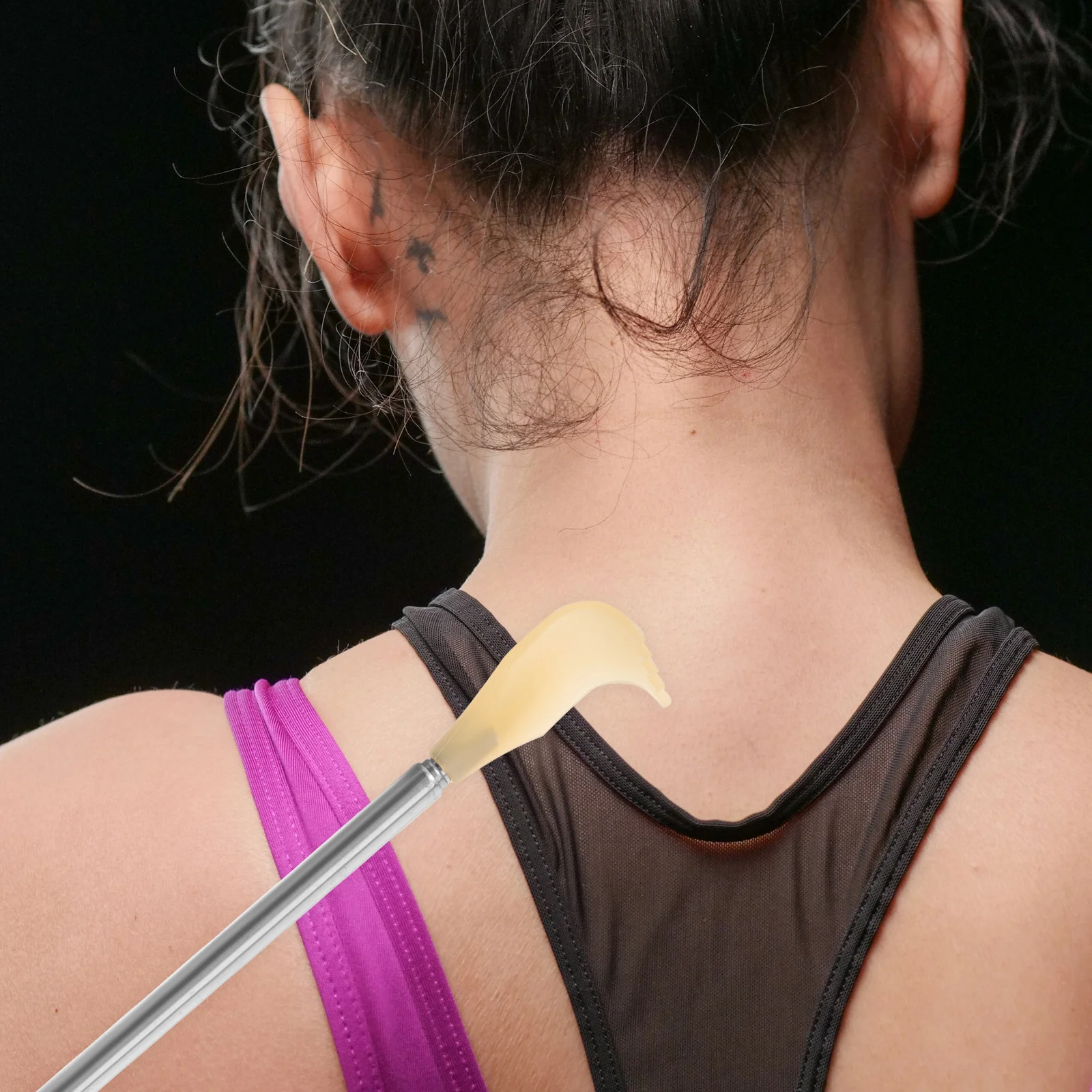 

4pcs Back Scratcher Stainless Steel Retractable Extendable Claw For Back Massage Handy Metal Scratch Tool Long Handle Chain