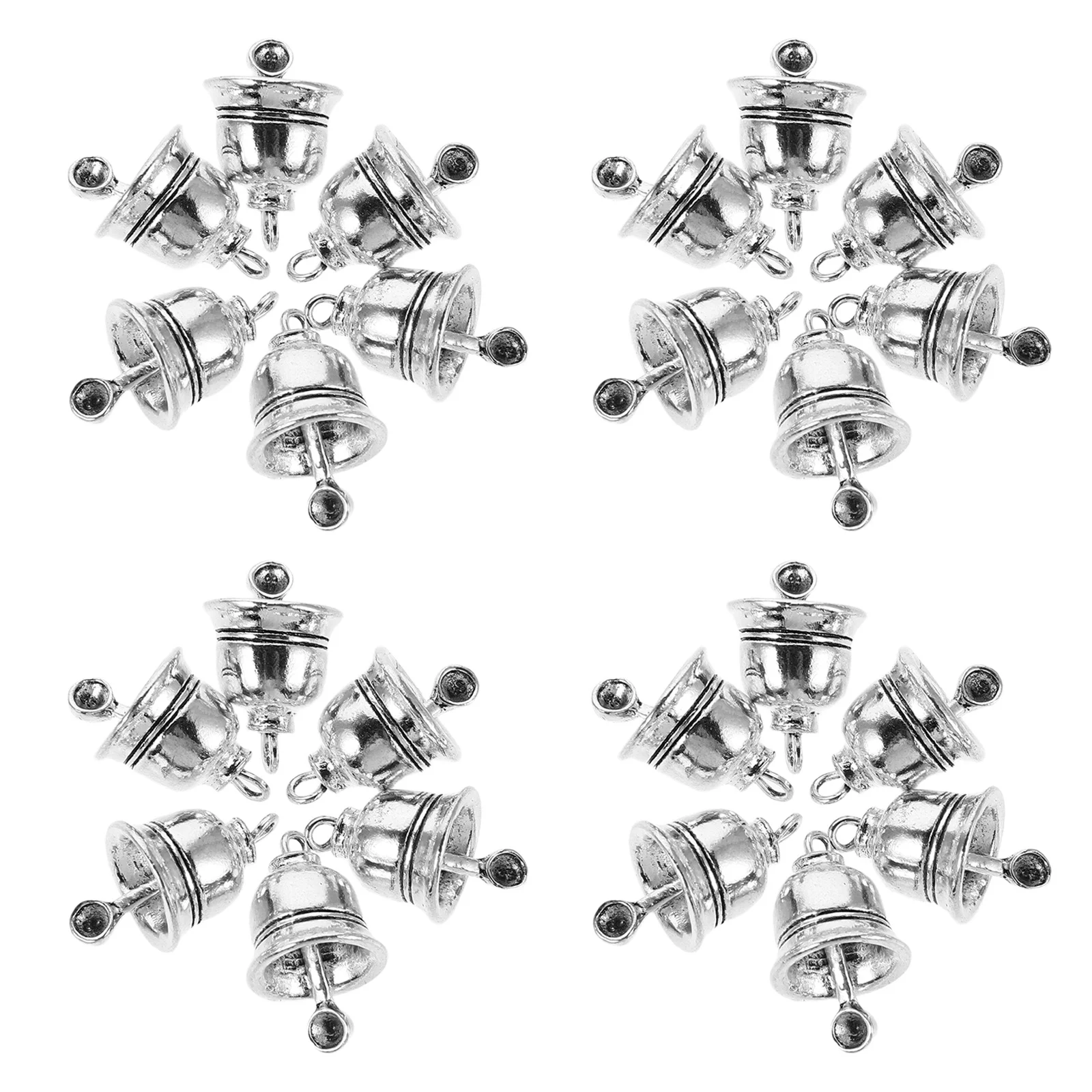 

25 Pcs Bells Charms Pendant Handbag Craft for Jewelry Crafts Alloy Necklace Pendants