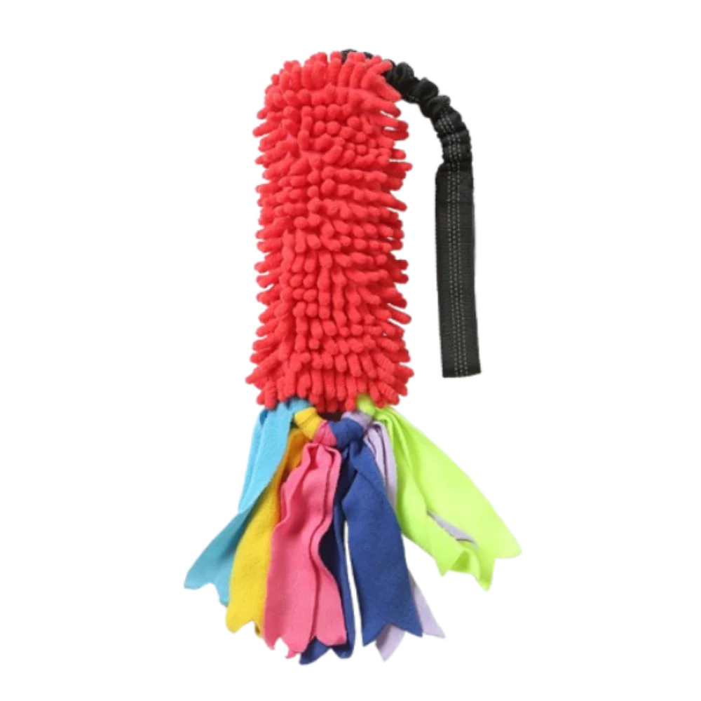 

Creative Colorful Pet Chew Toy Plush Squeaky Grind Teeth Toy with Sound Funny Teething Resistant Rope Toy Cleaning Teeth