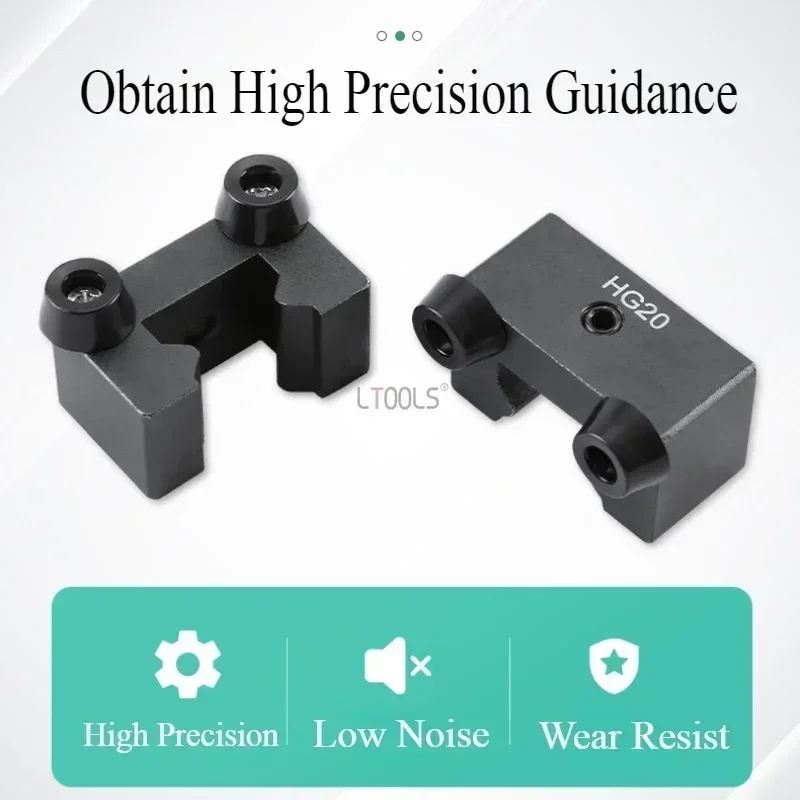 Imagem -04 - Guia Linear Rail Limit Block Tool Curso Limitador de Bloco Fixo Buffer Side Lock Acessórios Regulares Hg15 20 25
