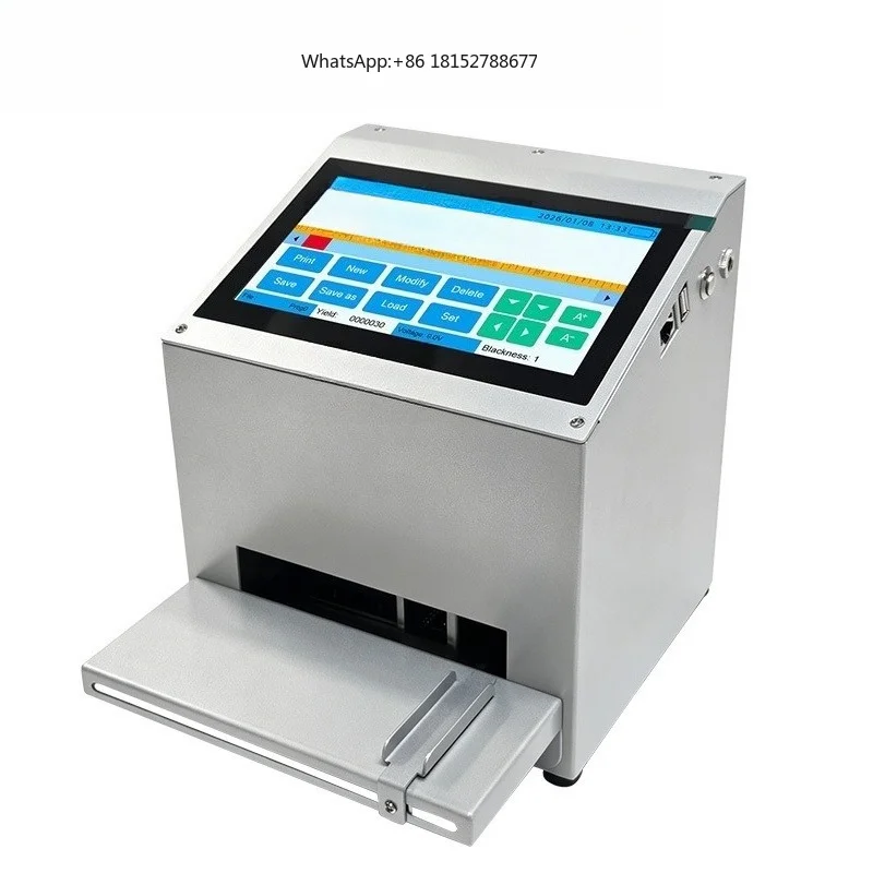 Smart Static Desktop Touch Screen Inkjet Printer Code Coding Machine for Bottle for Stamping Expiry Date Batch