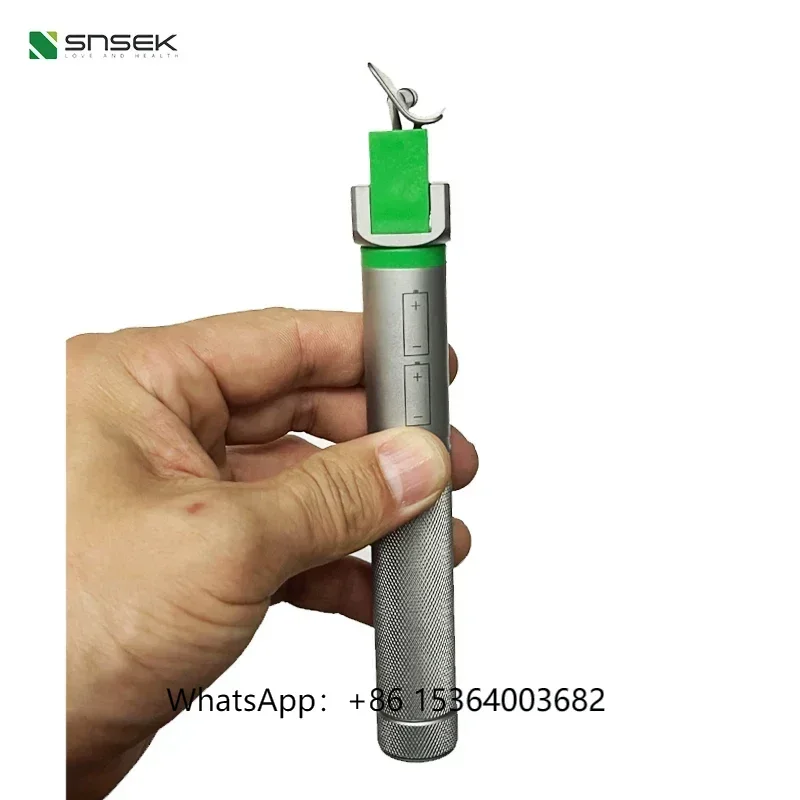 

Snsek SHJ5000 Laryngoscope for Animals Hospital High Brightness LED Cold Light Bulb No5 Battery Supply Power