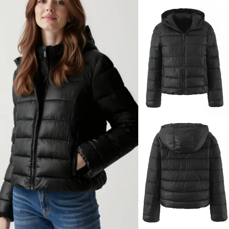 

Облегающая ветрозащитная теплая легкая хлопковая куртка Осенняя мода 2025 года Модная сексуальная повседневная верхняя одежда для трендовых производителей