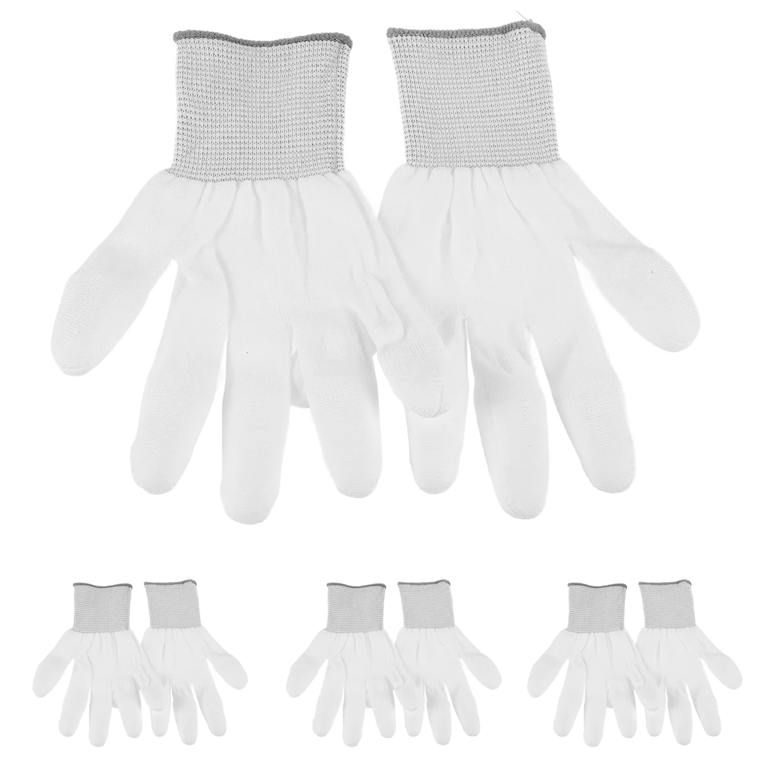 12 пар антистатических перчаток для сгребания в саду, черная ручка из искусственной кожи, контроллер движения, стеганое тонкое хлопковое дело