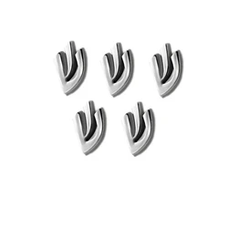 5Pcs Silver and Golden Metal Israel Judaism DIY Blessing Mezuzah LOGO Badge Decorations Accessories 1.4cm