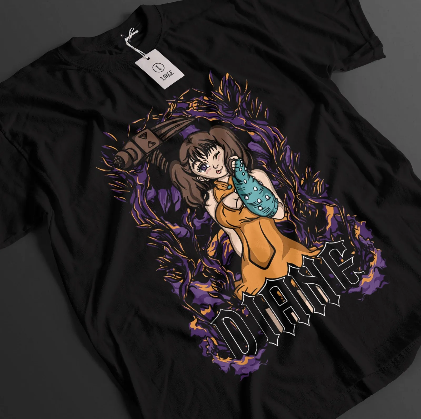 Seven Deadly Sins Shirt Diane Tshirt Meliodas T-Shirt Escanor Anime Unisex Tee