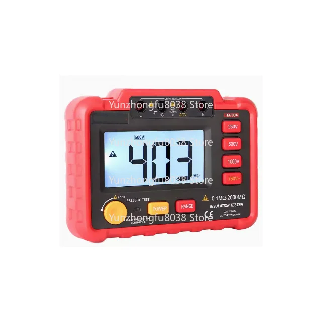 جهاز اختبار مقاومة العزل الرقمي، مقياس Megohmmeter الإلكتروني، مقياس المقاومة 250/500/1000 فولت TM700A #3