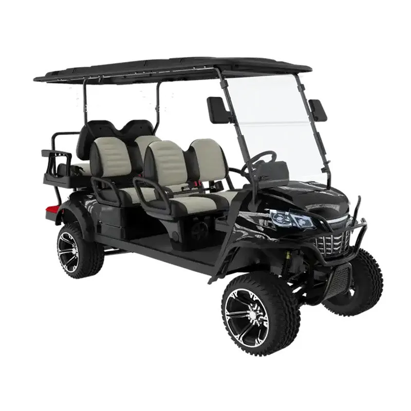 

Hot Selling High Quality 4000W Electric Golf Cart 4 Seater Scooter Four Wheel Luxury Travel Electric Sightseeing Car With Roof