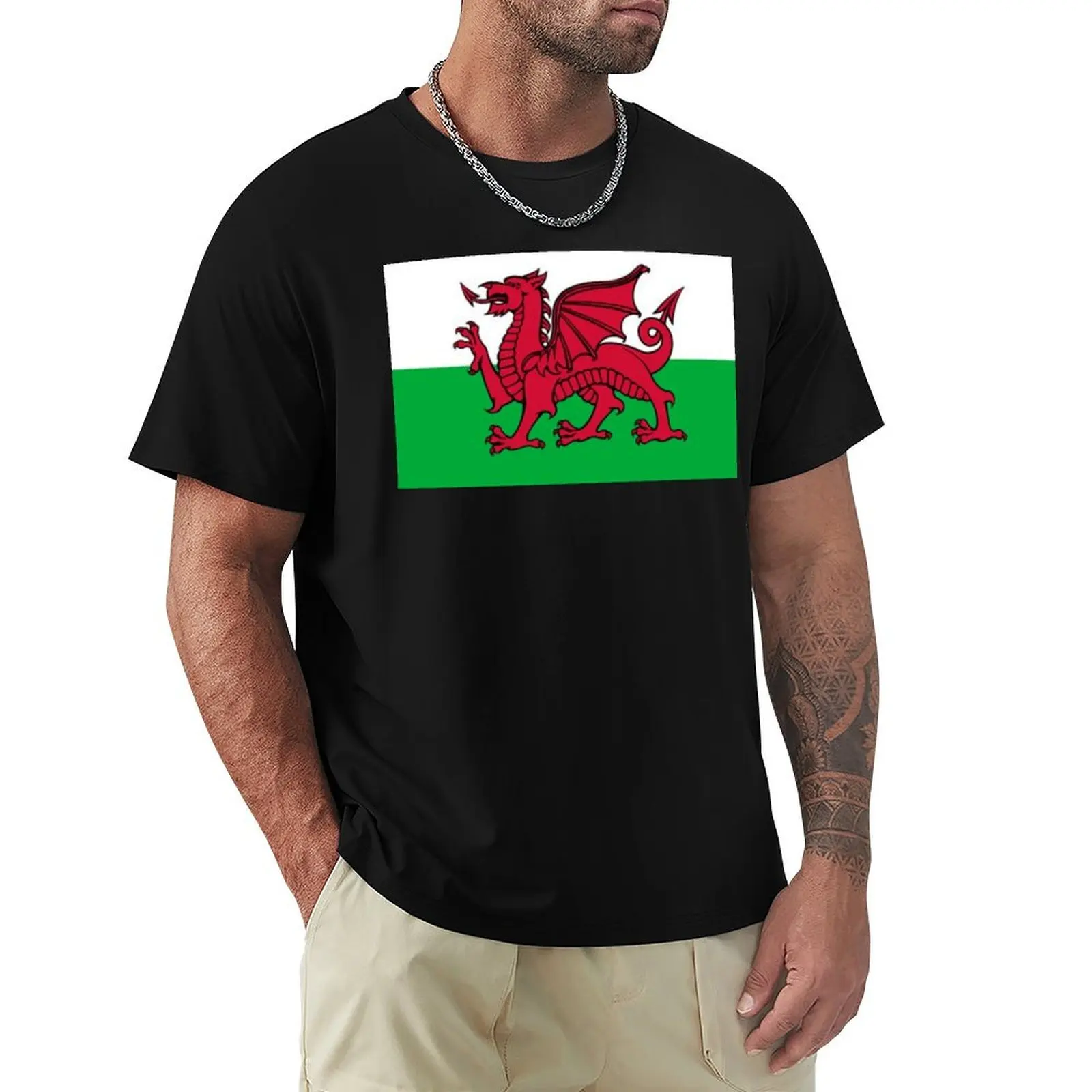Welsh Flag T-Shirt Breathable Lightweight Summer Top