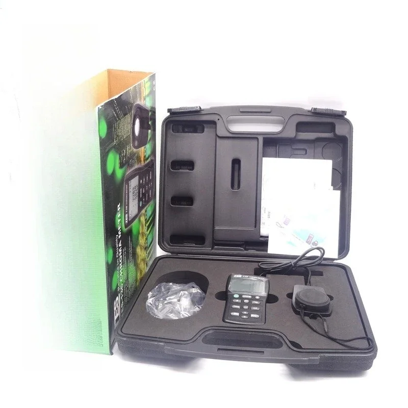 Color Temperature Illuminometer TES-136 Photographic Lighting Luminance Light Meter Color Meter Instrument USB
