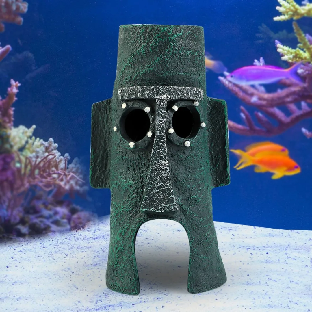 1pc CuteAquarium Resin Castle Fish Tank Decorations Castle Tower Ornaments Fish Tank Hiding Cave Aquarium Accessories Decoration