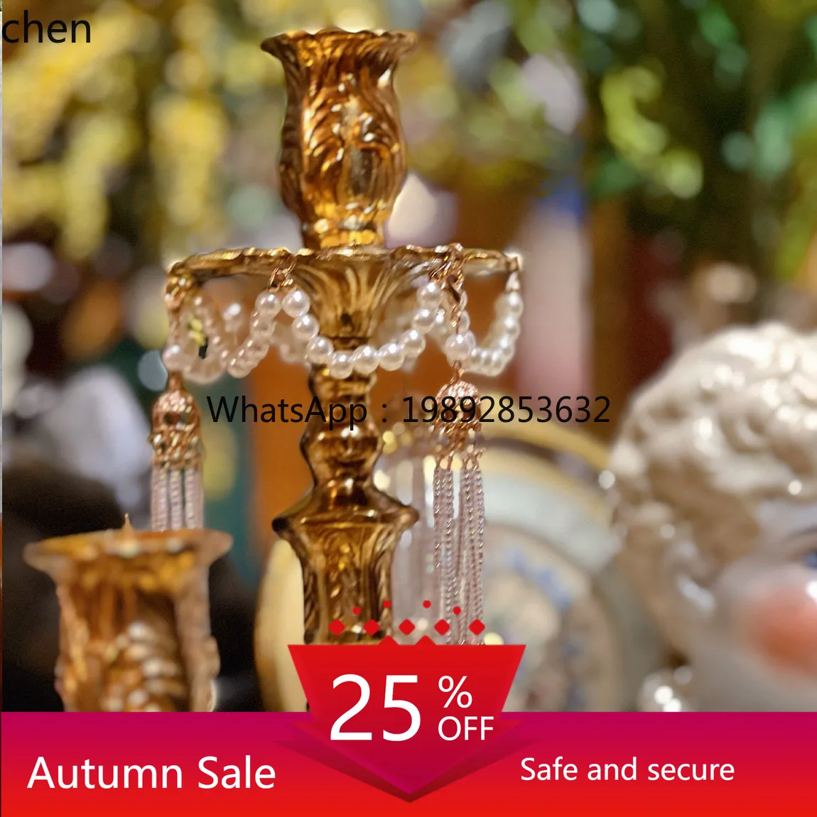 

retro pure copper carved candlestick all copper ornament decorative dining table shooting props