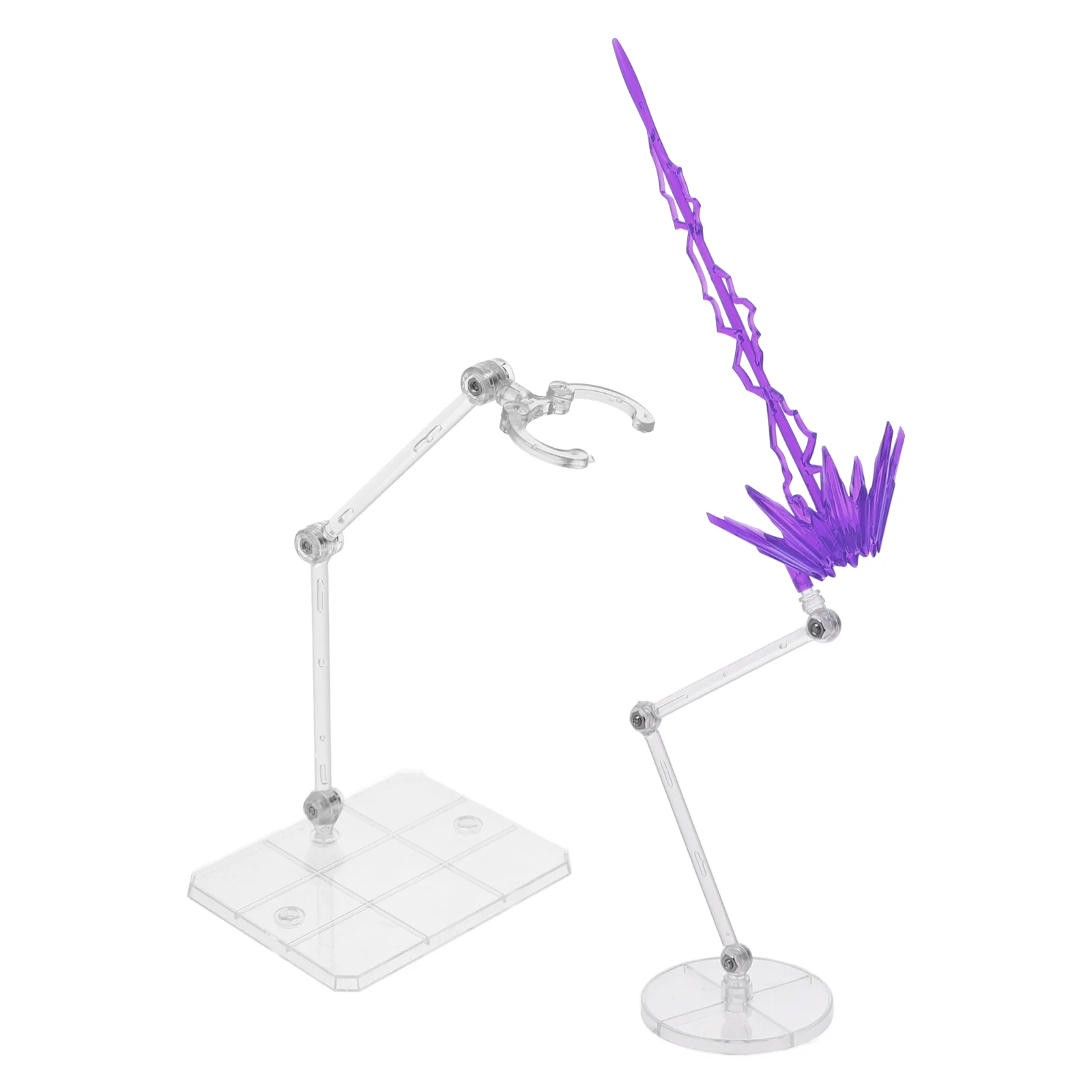 Model Efek Khusus Aksesoris Anime Stand Action Figure Holder Clear Stands Display Base Dukungan Plastik